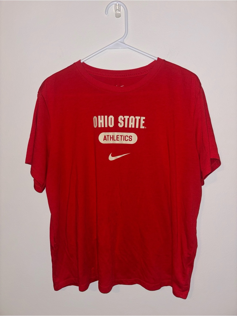 Nike Red Ohio State Athletics Short Sleeve Tee